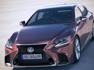 Lexus LS 500 F-sport 2018 Modèle 3D