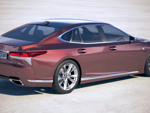 Lexus LS 500 F-sport 2018 Modèle 3D