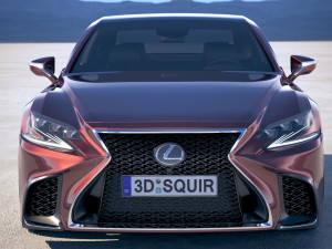 Lexus LS 500 F-sport 2018 Modèle 3D