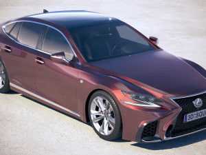 Lexus LS 500 F-sport 2018 Modèle 3D