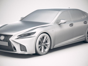 Lexus LS 500 F-sport 2018 Modèle 3D