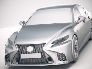 Lexus LS 500 F-sport 2018 Modèle 3D