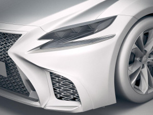 Lexus LS 500 F-sport 2018 Modèle 3D