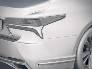 Lexus LS 500 F-sport 2018 Modèle 3D