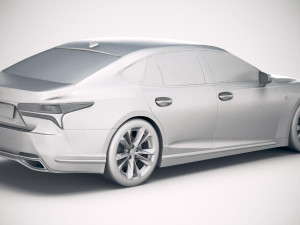 Lexus LS 500 F-sport 2018 Modèle 3D