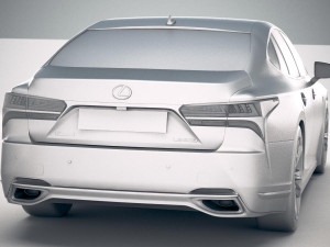 Lexus LS 500 F-sport 2018 Modèle 3D