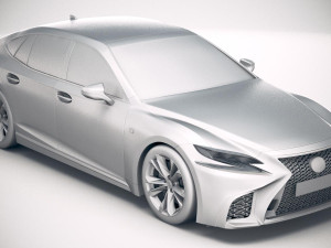 Lexus LS 500 F-sport 2018 Modèle 3D