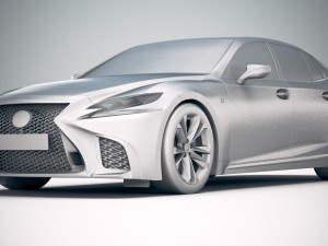 Lexus LS 500 F-sport 2018 Modèle 3D