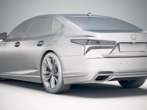 Lexus LS 500 F-sport 2018 Modèle 3D