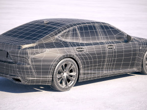 Lexus LS 500 F-sport 2018 Modèle 3D