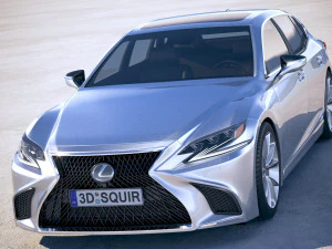 Lexus LS 500H 2019 3D Model