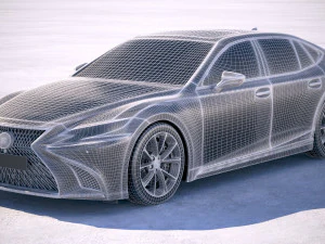 Lexus LS 500H 2019 3D Model