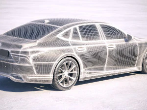 Lexus LS 500H 2019 3D Model