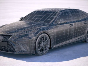 Lexus LS 500H 2019 3D Model