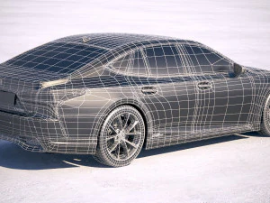 Lexus LS 500H 2019 3D Model