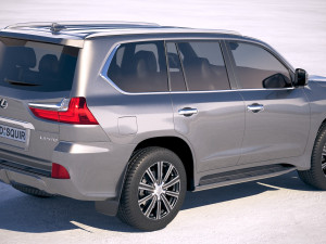 Lexus LX 570 2017 Modelo 3D