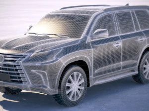 Lexus LX 570 2017 3D Model