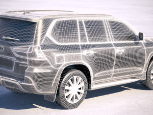 Lexus LX 570 2017 Modelo 3D