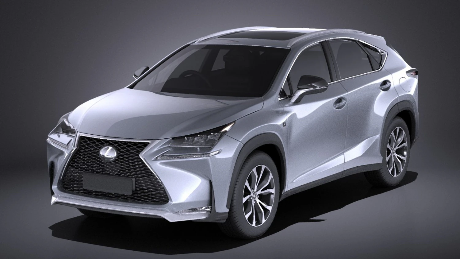 Lexus NX 2017 vray 3D Model .c4d .max .obj .3ds .fbx .stl .blend 