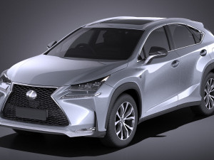 Lexus NX 2017 vray Modelo 3D