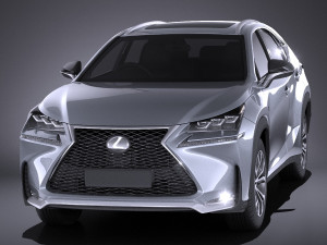 Lexus NX 2017 vray 3D Модель