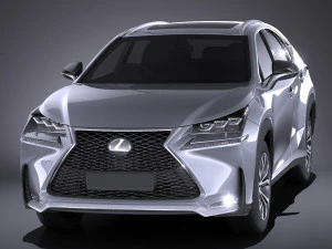 Lexus NX 2017 vray 3D Model