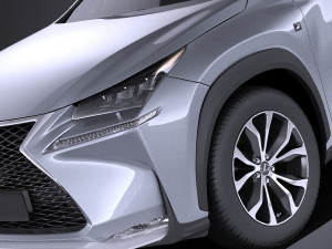 Lexus NX 2017 vray 3D Модель