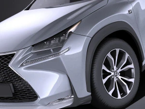 Lexus NX 2017 vray 3D Model