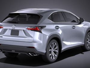 Lexus NX 2017 vray 3D Модель