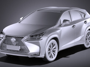 Lexus NX 2017 vray 3D Модель