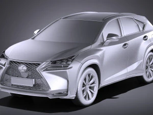 Lexus NX 2017 vray 3D Model