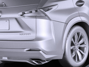 Lexus NX 2017 vray 3D Модель
