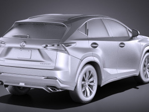 Lexus NX 2017 vray 3D Модель