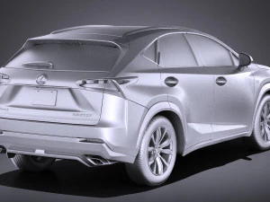 Lexus NX 2017 vray 3D Model
