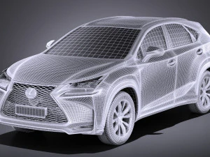 Lexus NX 2017 vray 3D Model