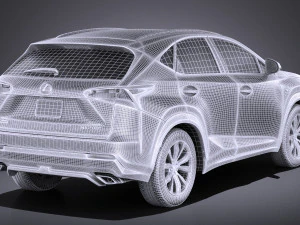 Lexus NX 2017 vray 3D Model