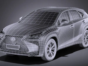 Lexus NX 2017 vray 3D Model