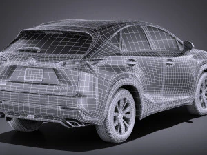 Lexus NX 2017 vray 3D Model