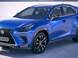 Lexus NX 300 2018 3D Model
