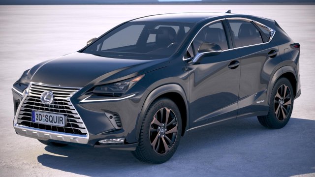 Lexus NX 300H 2018 Modello 3D .c4d .max .obj .3ds .fbx .stl .blend