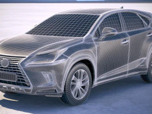 Lexus NX 300H 2018 3D Model