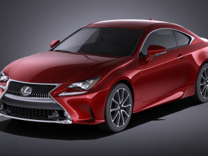 Lexus RC 2017 vray 3D Model
