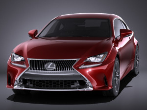 Lexus RC 2017 vray Modelo 3D