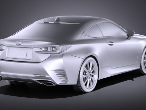 Lexus RC 2017 vray Modelo 3D