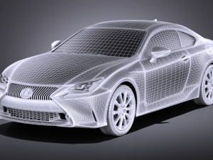 Lexus RC 2017 vray Modelo 3D