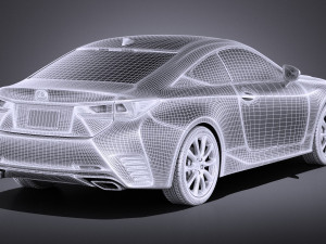 Lexus RC 2017 vray Modelo 3D