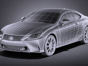 Lexus RC 2017 vray Modelo 3D