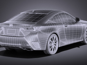 Lexus RC 2017 vray Modelo 3D
