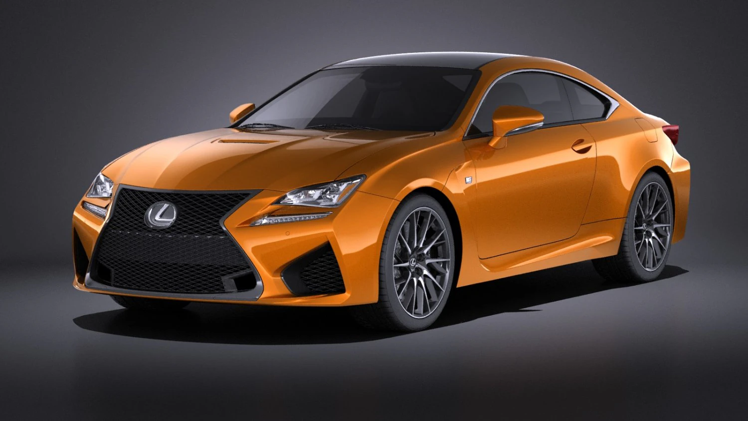 Lexus RC F 2016 vray 3D Model .c4d .max .obj .3ds .fbx .stl .blend 