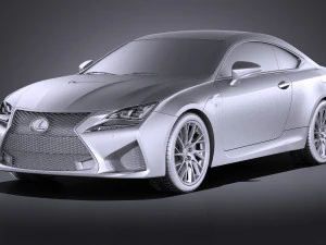 Lexus RC F 2016 vray 3D Model